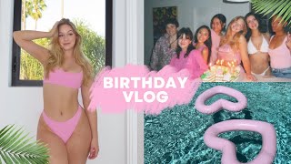 BIRTHDAY VLOG Pool party Disney and Influencer events [upl. by Mitman]