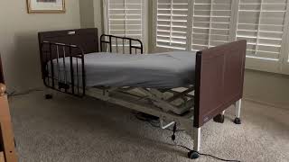 Invacare G50 hospital bed  foot raise mechanics [upl. by Ennael439]