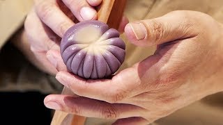 JAPANESE CANDY ART Incredible WAGASHI Traditional Sweets Tokyo Japan [upl. by Amadeus]