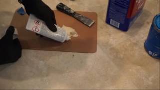 DIY Travertine Hole Repair [upl. by Ivek427]