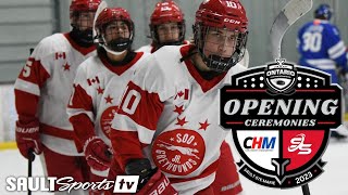 2023 OHF U15 AAA HOCKEY CHAMPIONSHIPS OPENING CEREMONIES [upl. by Rats972]