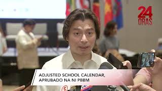 Adjusted school calendar aprubado na ni PBBM  24 Oras [upl. by Ahsatsana275]