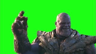 Thanos Snaps His Fingers EndGame  Green Screen [upl. by Shirlene]