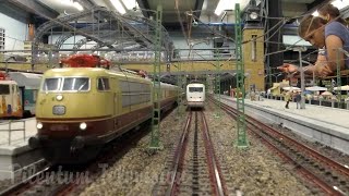 Journey with the High Speed Train in the Miniature World  HO Scale Model Railway Layout [upl. by Kubetz]