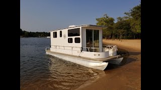 Pontoon Houseboat Build quotShanty Boatquot Episode 2 of 8 [upl. by Raul26]