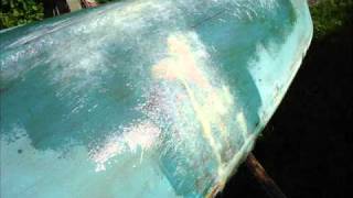 Fiberglass kanoe kayak boat repair in Latvia [upl. by Nitneuq]