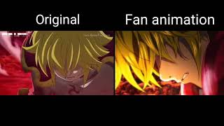 Escanor vs Meliodas  Anime vs Fan animation 🔥☇ Prologo  Raysther animations [upl. by Adnawahs]