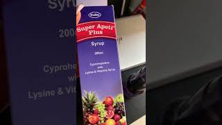 Super Apeti Plus Syrup  gain weight within a short period viralvideo weightgain superapeti [upl. by Ytsrik]