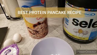 Easiest protein pancake recipe  only 4 ingredients [upl. by Nnahtur535]