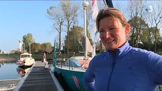 Première Route du rhum pour la Caennaise Claire Pruvot [upl. by Nahguav]