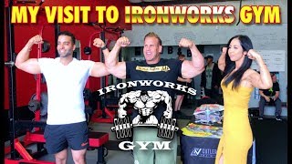 MY VISIT TO IRONWORKS GYM [upl. by Eimerej]