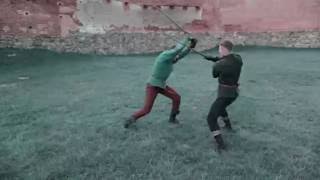 Akademia Szermierzy  Fior di Battaglia medieval longsword techniques [upl. by Niroc]