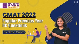 CMAT 2022  CMAT Popular Previous Year Reading Comprehension Questions  BYJUS Exam Prep [upl. by Lissi794]