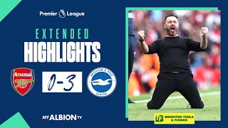 Extended PL Highlights Arsenal 0 Albion 3 [upl. by Eyram]