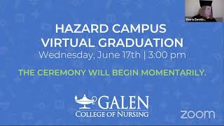 Hazard Campus  61720  Galen College of Nursing Virtual Graduation [upl. by Ellynn]