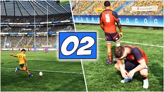 Rugby Challenge 4 quotHow To Playquot Gameplay UPDATING THE SETTINGS England Vs Australia  Episode 2 [upl. by Iah]