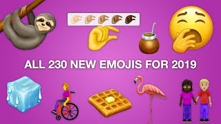 First Look All 230 New Emojis for 2019 [upl. by Marje]