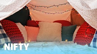 How To Make The Coziest Blanket Fort Ever [upl. by Parke]