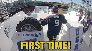 Hockey Players try Red Bull Crashed Ice Track for the first time WITHOUT Practice [upl. by Utir853]