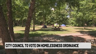 Des Moines City Council to vote on public camping ban Monday [upl. by Llenram32]