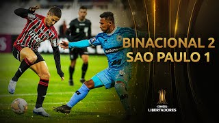 Binacional vs Sao Paulo 21  GOLES  CONMEBOL Libertadores 2020 [upl. by Urdna]