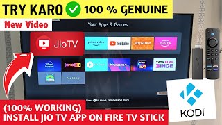 Jio TV on Kodi App 🔥  Jio TV on Fire TV Stick  Jio TV on Smart TV 2024 Latest [upl. by Kcirddet711]