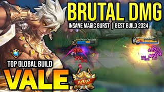 VALE BEST BUILD 2024  TOP GLOBAL VALE GAMEPLAY  MOBILE LEGENDS✓ [upl. by Ygief]