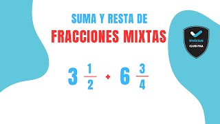 SUMA Y RESTA DE FRACCIONES MIXTAS  Invictus Club PAA [upl. by Nolubez]