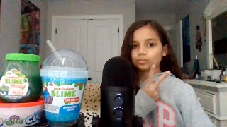 Slime ASMR Slime On The Mic Crunchy Slime [upl. by Inavihs]