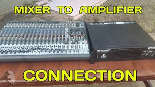 How to Connect Mixer to Amplifier  Sound system Setup [upl. by Julis701]