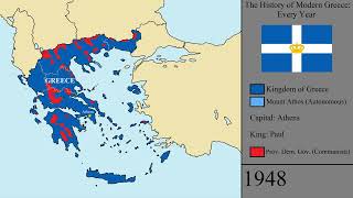 The History of Modern Greece Every Year [upl. by Nets805]