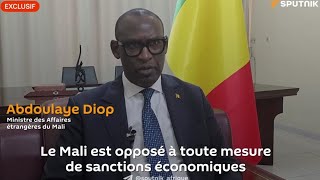 Abdoulaye DIOP Grande interview à lAgence de presse Sputnik [upl. by Nohsram]