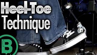 HeelToe Technique  Beginner Drum Lessons [upl. by Alikee]