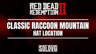 RED DEAD REDEMPTION 2  Classic Raccoon Mountain Hat Location  Special Hat Location [upl. by Airun321]