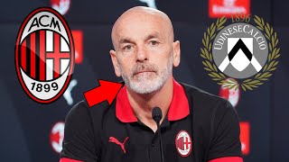 MAMMA MIA GUARDA COSA HA DETTO PIOLI PRIMA DELLA PARTITA CONTRO LUDINESE NOTIZIE DI MILAN [upl. by Ellednahc]