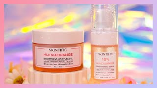 PAKAI INI SELAMA 7 HARI  REVIEW SKINTIFIC SERUM amp MOISTURIZER NIACINAMIDE [upl. by Tnecnivleahcim]