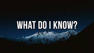 What Do I Know  Ed Sheeran Lyric Video [upl. by Furgeson]