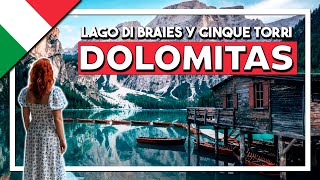 Lago di Braies el más famoso de DOLOMITAS 🏞️ y ruta a Cinque Torri [upl. by Siuraj678]