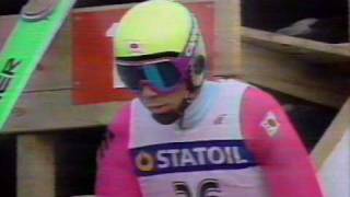 Noriaki Kasai  Vikersund 1990 Ski Flying World Championships [upl. by Orrin30]