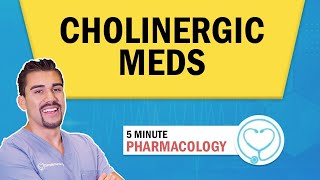 Pharmacology  Cholinergic drugs nursing RN PN NCLEX [upl. by Eenaj440]