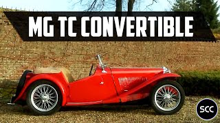 MG TC Convertible 1949  Modest test drive  Engine sound  SCC TV [upl. by Saffian123]