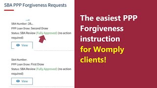 Womply PPP Forgiveness Update  easy instruction to make your PPP loan forgiven [upl. by Roxie540]