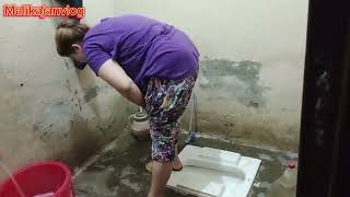 ghr ka washroom 😱saaf Kiya funny comedy vlog viralvideo malikajanvlog [upl. by Laenaj]