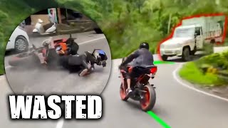 Bikers That GAMBLE Their LIFE  Crazy Motorcycle Moments Ep 28 [upl. by Kcirdled179]