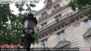 Paris France  Visite guidée dune location de vacances sur Rue de Ponthieu Champs Elysées [upl. by Nyrrek]