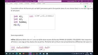 2  Programmazione CC Tipi e dichiarazione di Variabili Formattazione delloutput [upl. by Rodina]