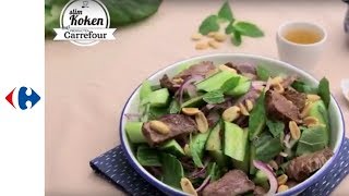 Een heerlijke Thaise steak salade met chilisaus [upl. by Tome]