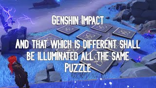 Genshin Impact  Illuminated Tablet Puzzle Southeast of Koseki Village [upl. by Sej]