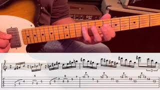 Chromazone Mike Stern Guitar Solo with Notation and Tab [upl. by Dorreg]