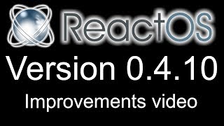 ReactOS 0410 improvements overview [upl. by Lavery]